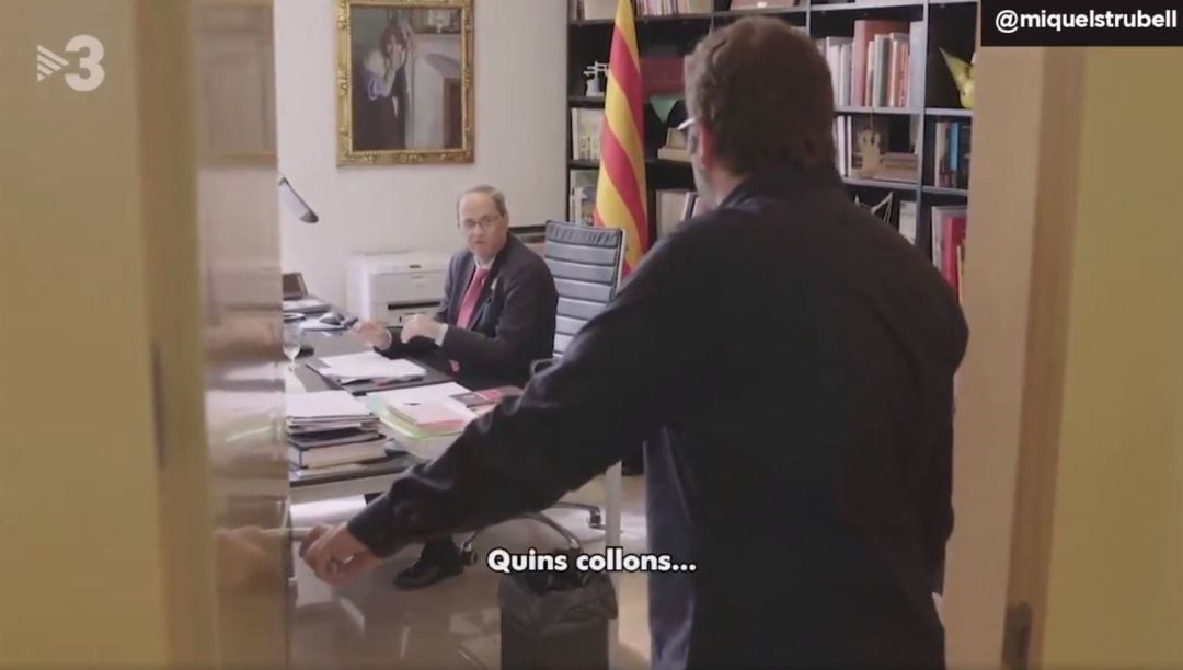 Un momento del vídeo difundido por TV3.