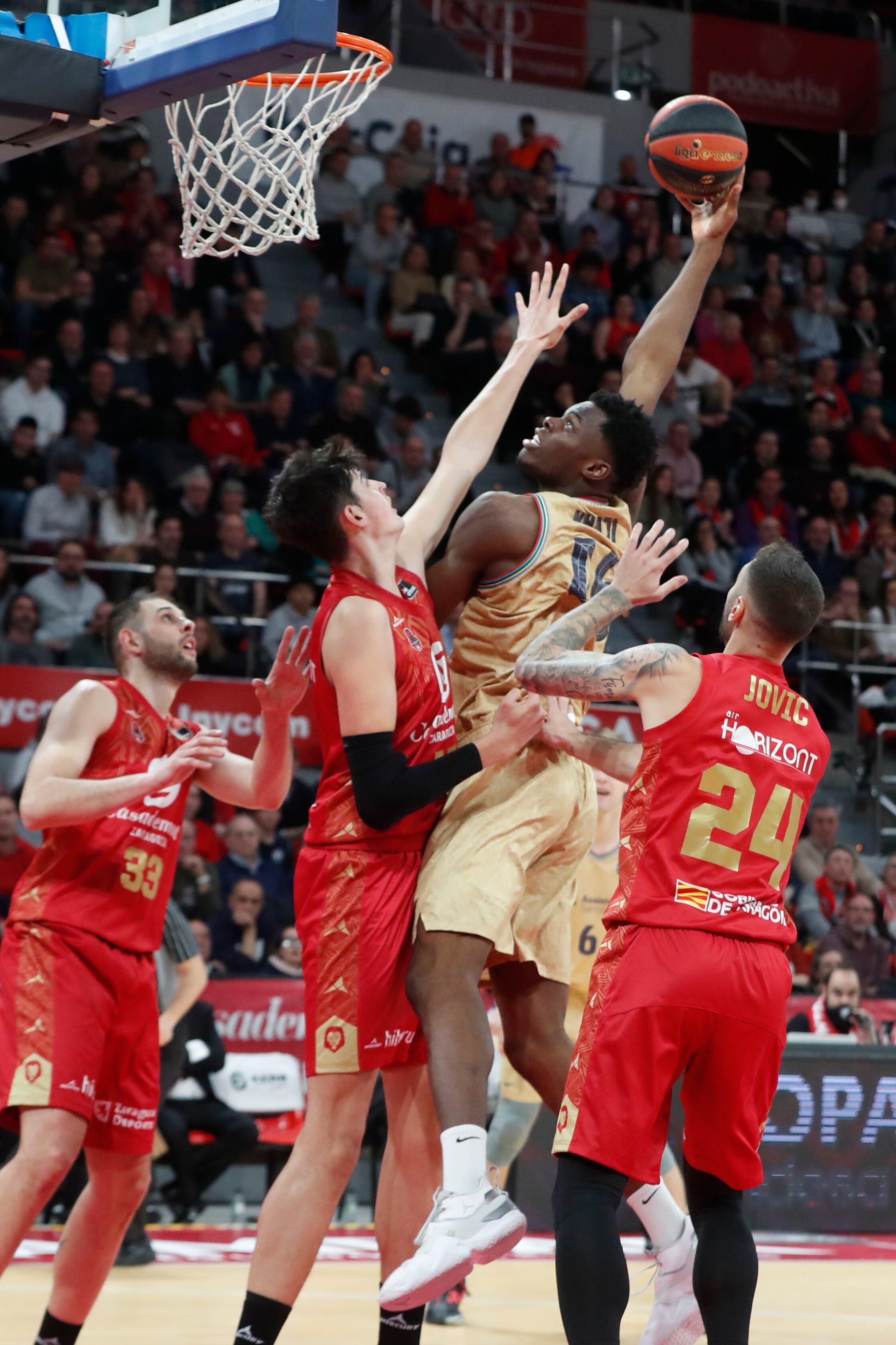 El pivot del FC Barcelona va disputar el darrer partit de l'equip d'EBA al que pertany tot i que, normalment, reforça al primer equip de Jasikevicius.