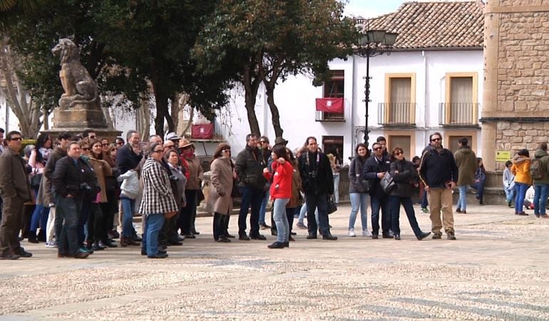 Grupo de turistas en Úbeda