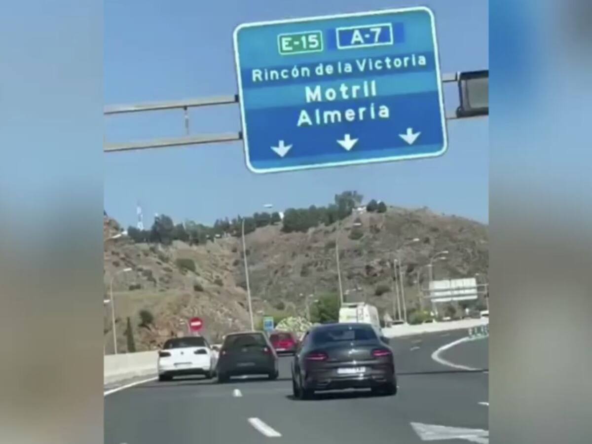 A punto del accidente al picarse con otro conductor en plena autovía de Málaga