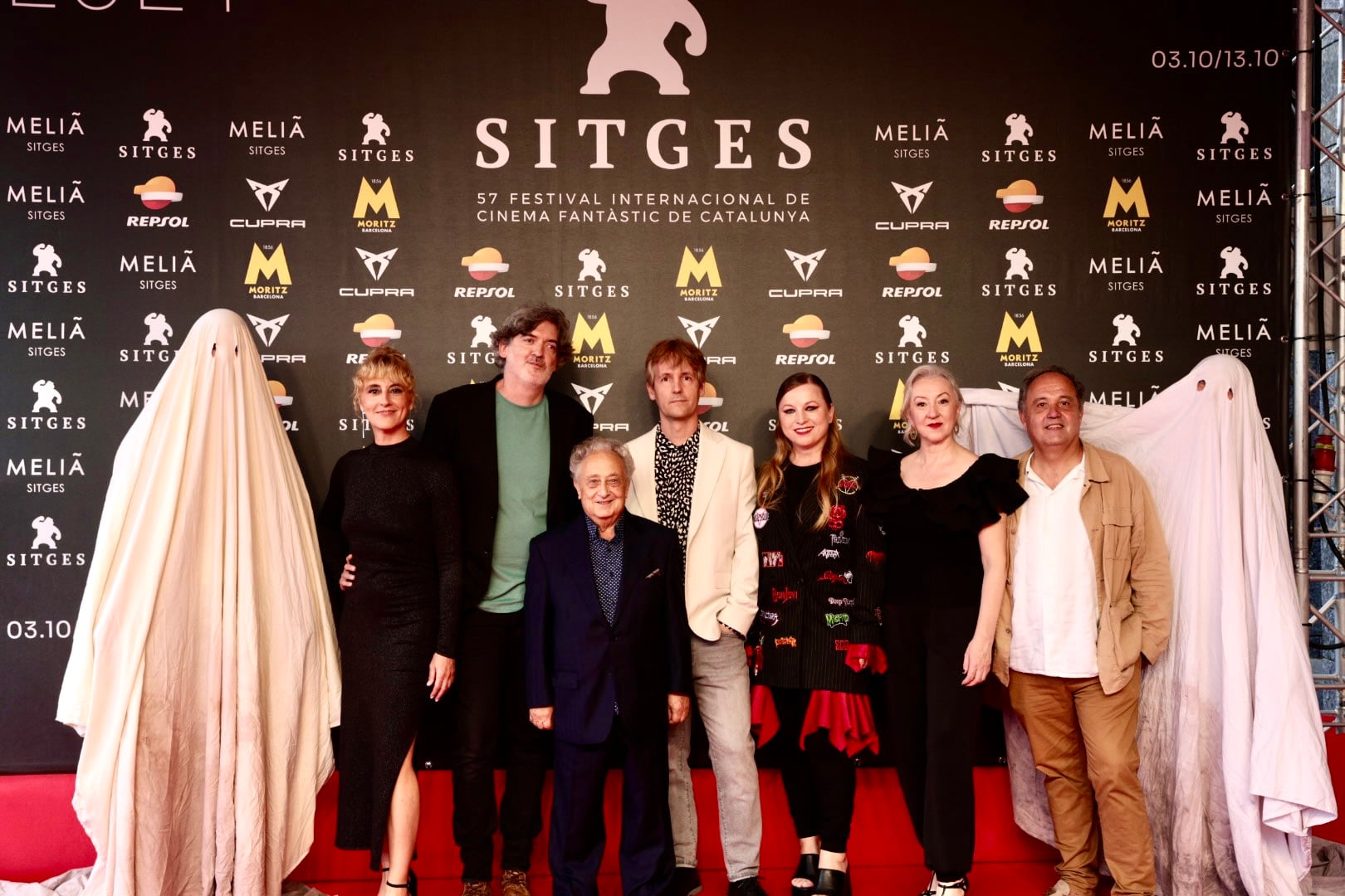 El equipo de la película &#039;Bodegón con fantasmas&#039; en el Festival de Cine Fantástico de Sitges.