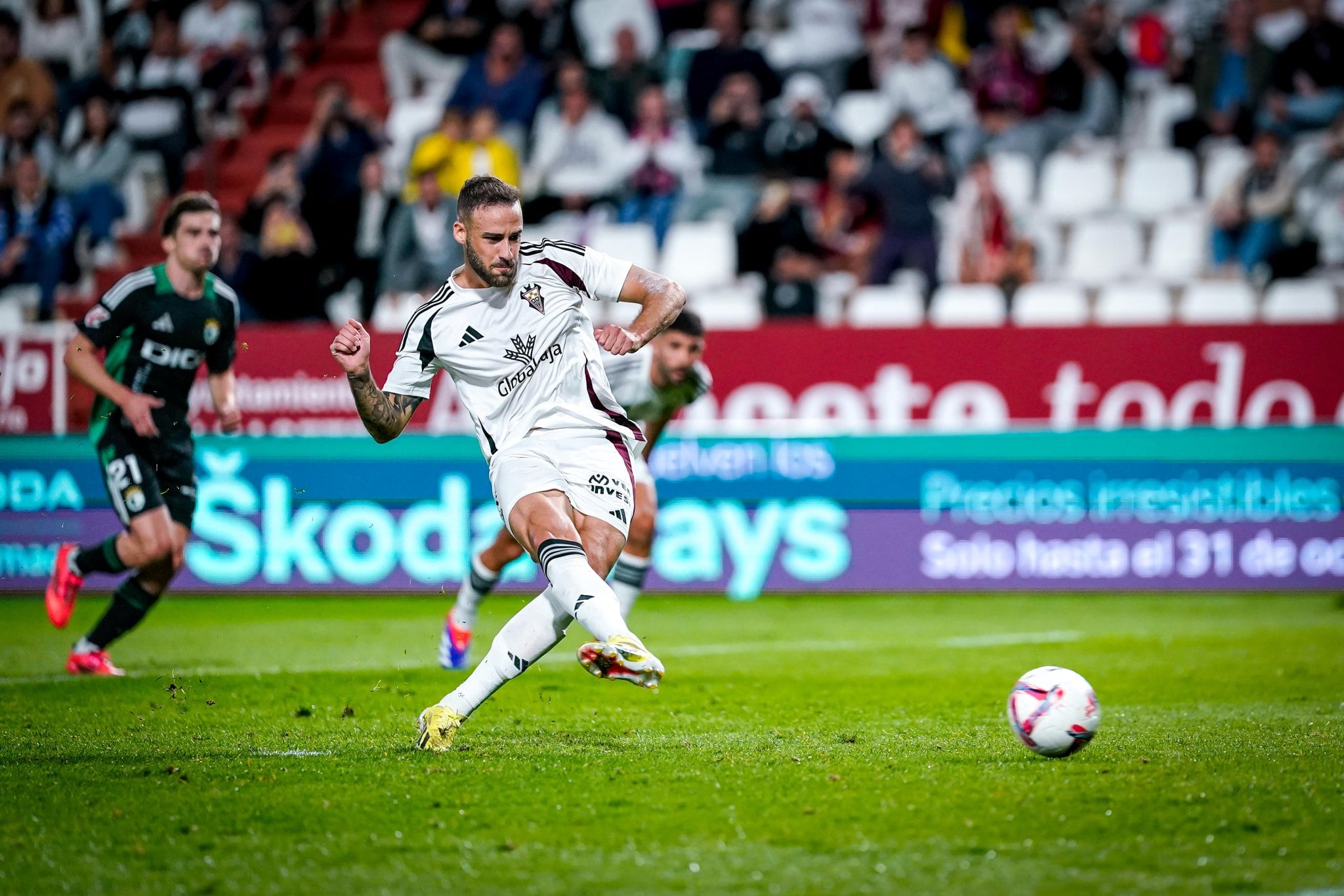 Higinio Marín atraviesa su mejor momento en el Albacete Balompié pero se ha lesionado.