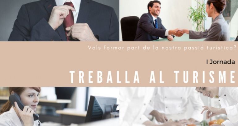 Cartell informatiu de la Jornada Treballa al Turisme