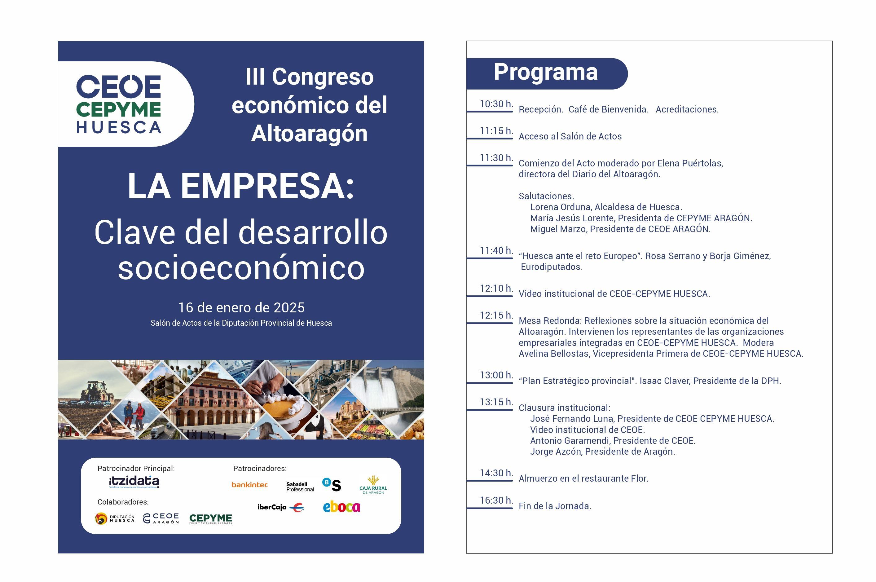 Cartel de las Jornadas de CEOS Huesca