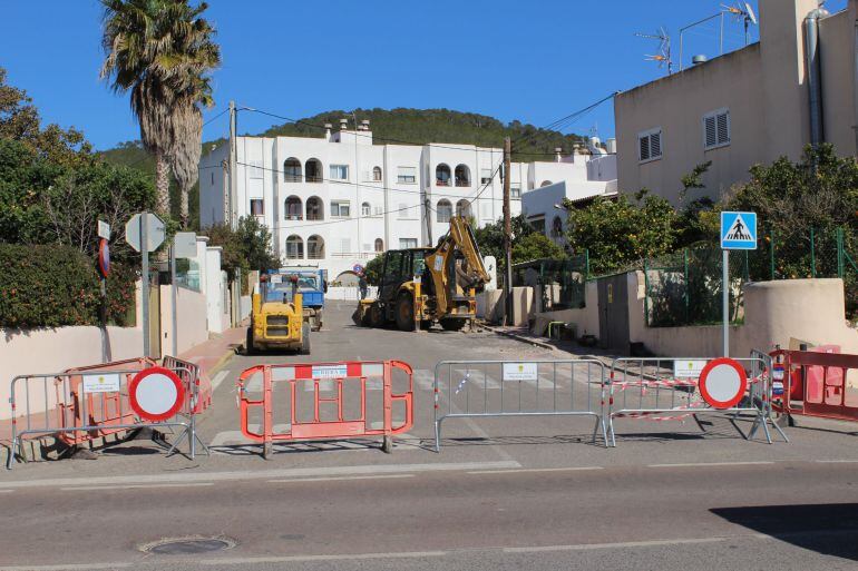 Imagen de archivo de obras en Santa Eulària