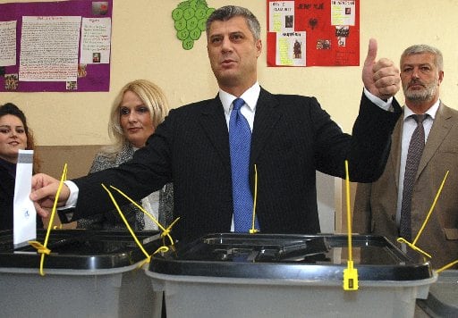 El primer ministro de Kosovo, Hashim Thaci