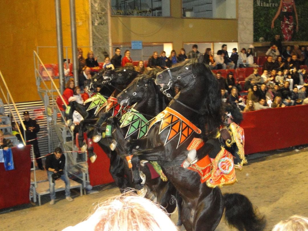 Caballos menorquines en el Paso Blanco.