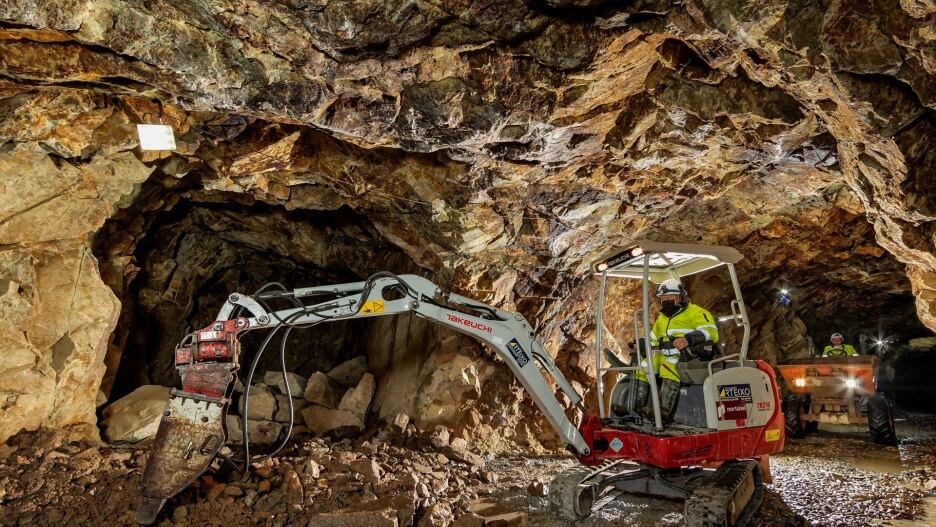 Mina de wolframio en Galicia.