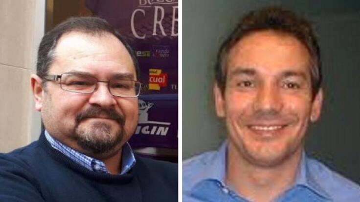 El presidente de Villa de Aranda, Eusebio Martín, y 'Chomín', fundador, ex jugador y ex presidente del club, repasan la actual situación del club