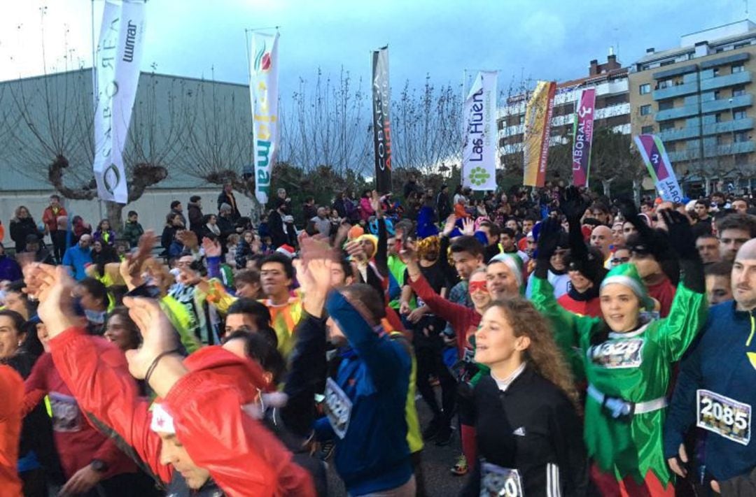 Imagen de una edición anterior de la San Silvestre de Palencia