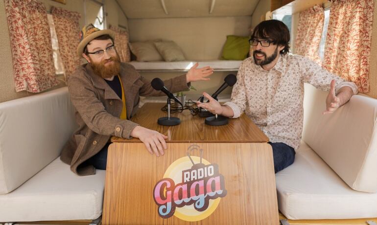 Manuel Burque y Quique Peinado en la presentación de &#039;Radio Gaga&#039;