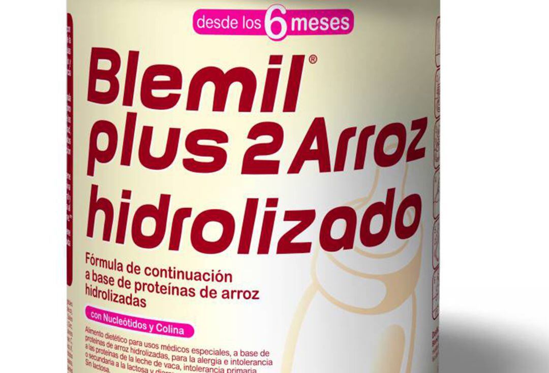 Un dels lots Blemil Plus 1 arròs (400 g) retirats temporalment del mercat en haver-se detectat casos de contaminació per salmonel·la.