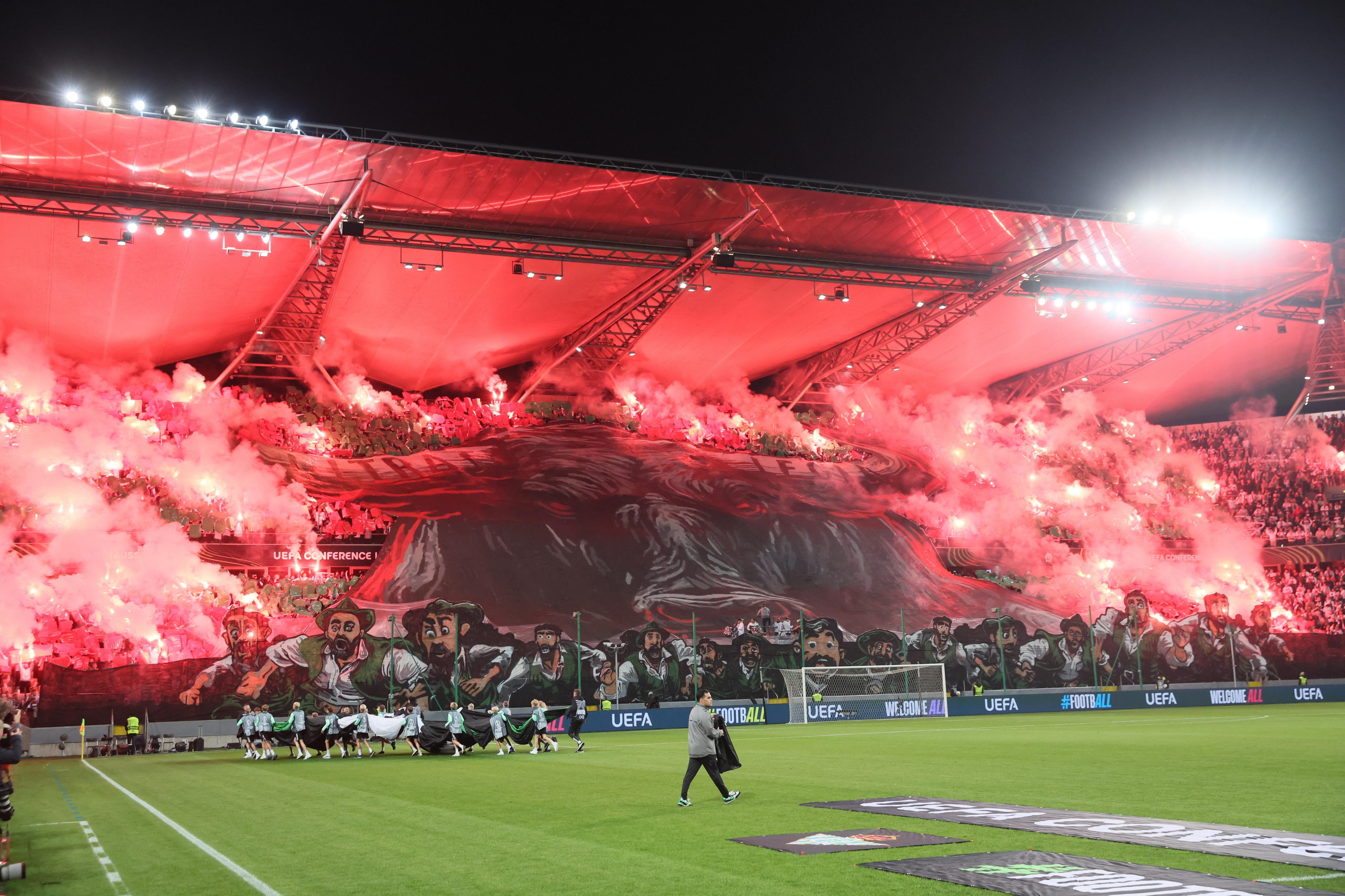 Gradas del Estadio del Ejército Polaco, donde juega el Legia de Varsovia