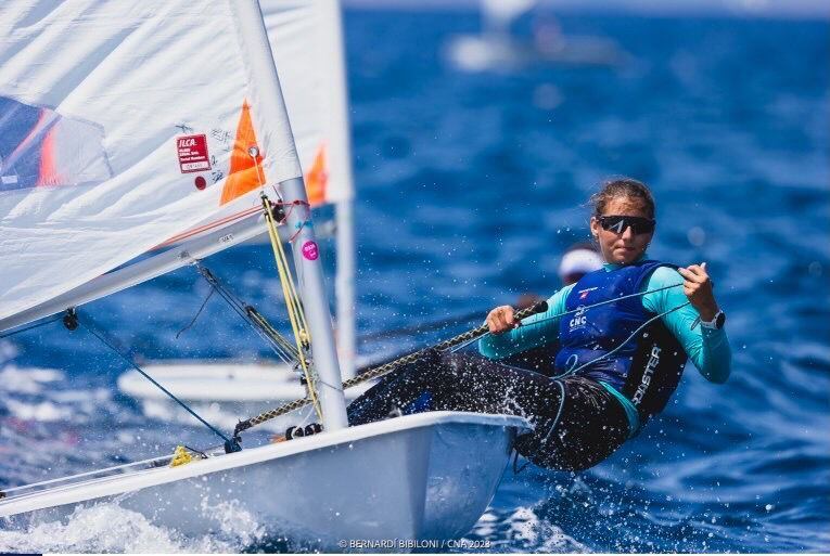 La regatista menorquina va ser una de les protagonistes de la regata palmesana.