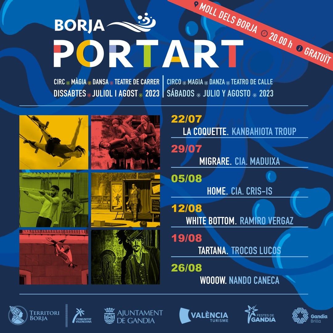 Programación Borja Port Art de Gandia.