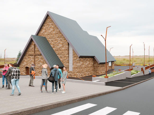Render de la remodelació de la plaça de l'Església del Pas de la Casa