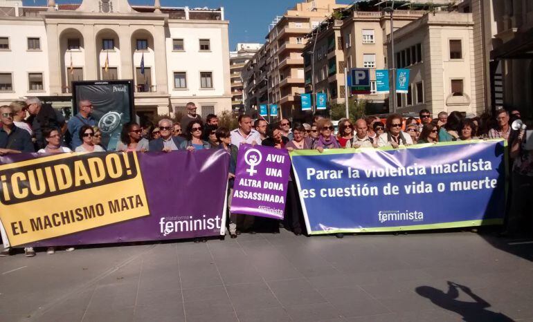 Concentración de la Plataforma Feminista de Alicante, en una imagen de archivo