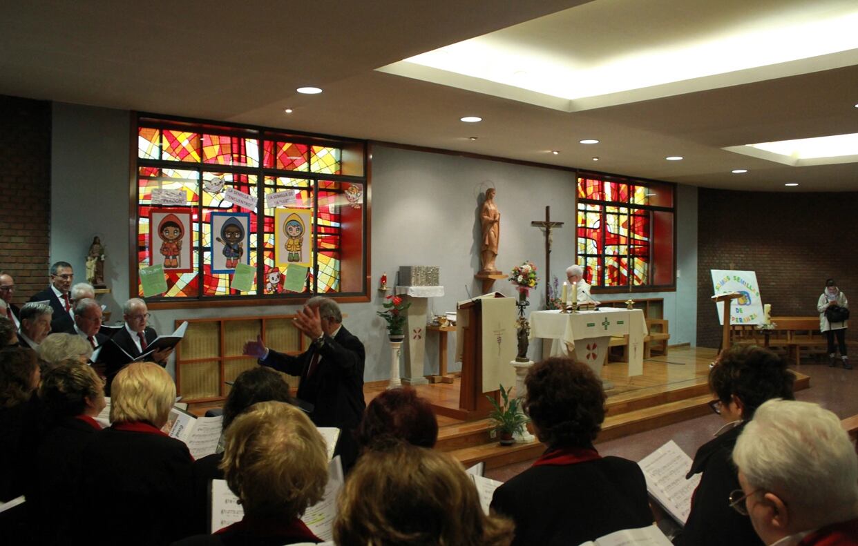 Celebración religiosa de la festividad de La Encarnación en Huesca