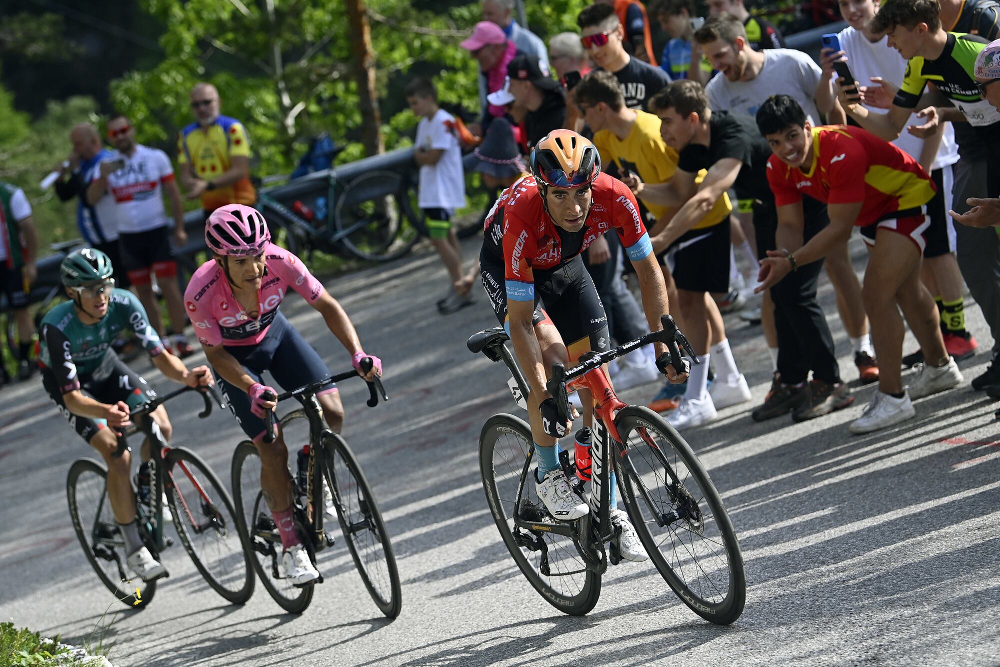 Mikel Landa durante una ascensión en el Giro de Italia.