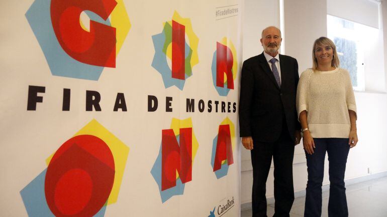 El president de la Fira, Domènec Espadalé i la directora, Coralí Cunyat.