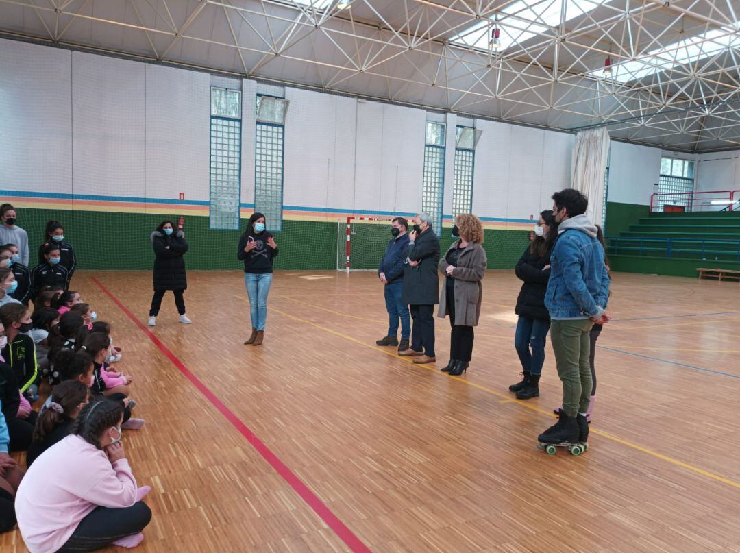 Nidia Arévalo no Campus de Patinaxe Artística “