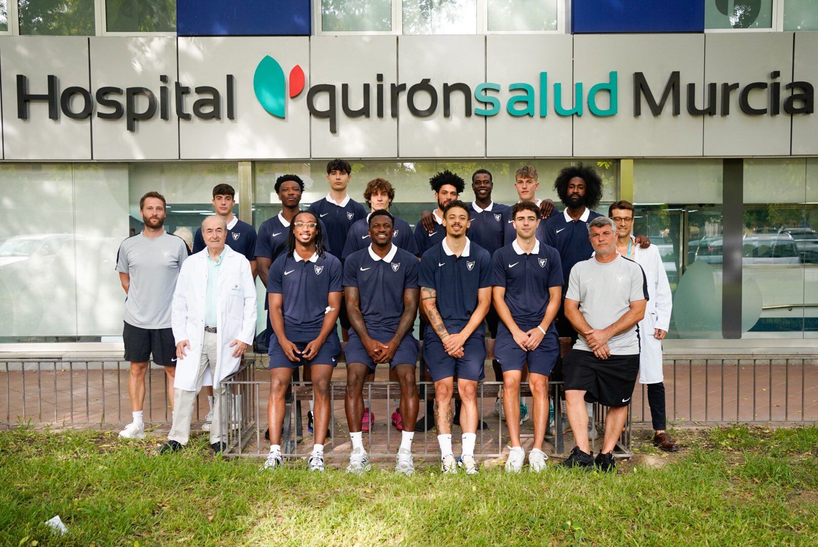 La plantilla del UCAM Murcia en las primeras pruebas médicas de la pretemporada