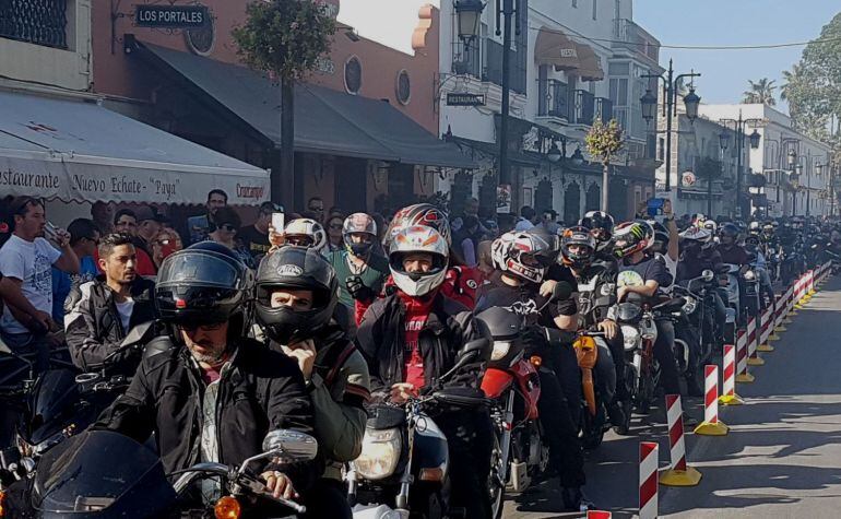 Aficionados en el centro de Jerez
