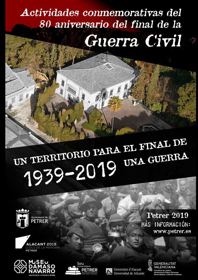 Cartel de "Un territorio para el final de una guerra. 1939-2019"
