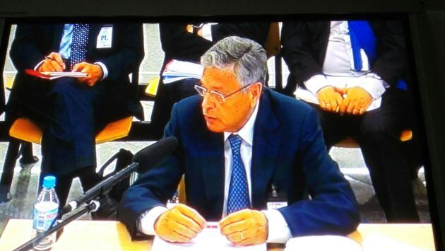 Modesto Crespo durante su declaración