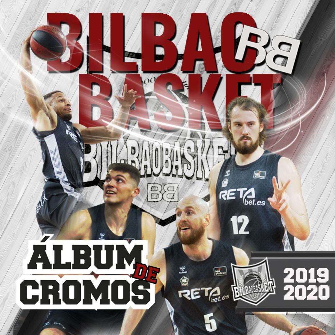 El álbum de cromos patentado por el RetaBET Bilbao Basket para combatir la cuarentena