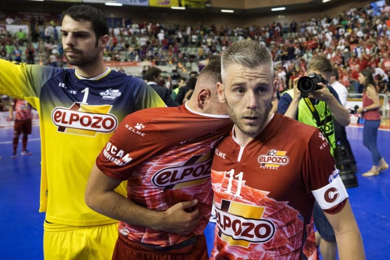 Miguelín durante un partido con ElPozo Murcia