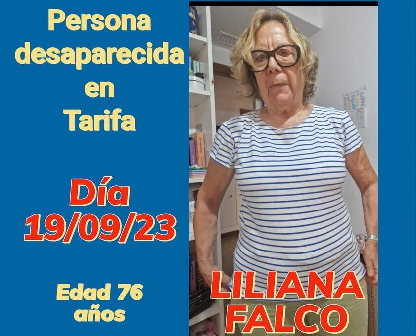 Mujer desaparecida hoy en Tarifa