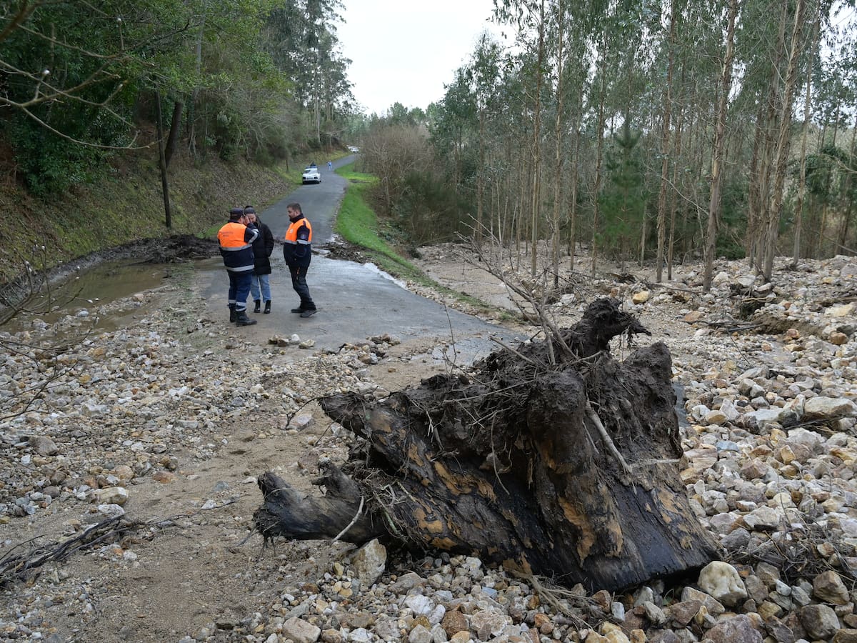Revienta una balsa de la antigua mina de Monte Neme, provocando el arrastre de toneladas de agua y lodos