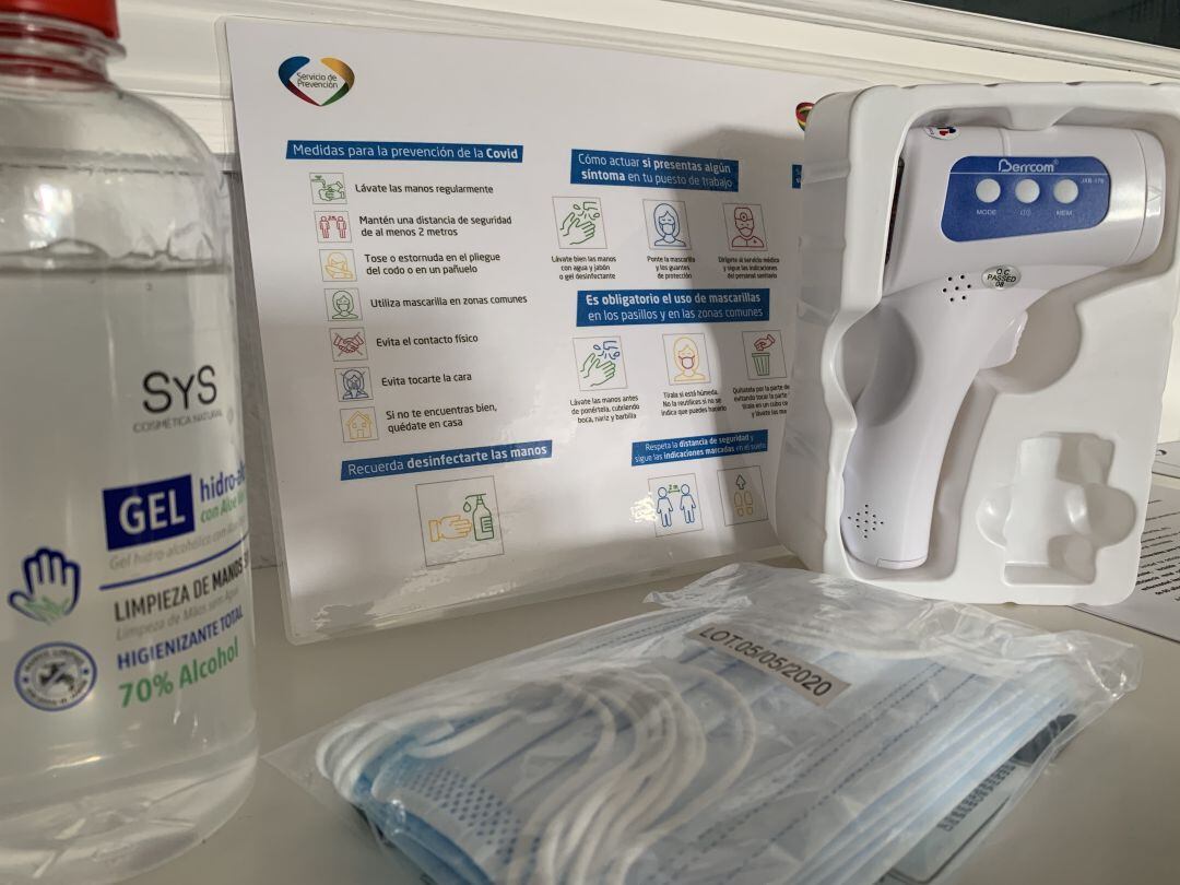 Elementos de protección frente al Covid