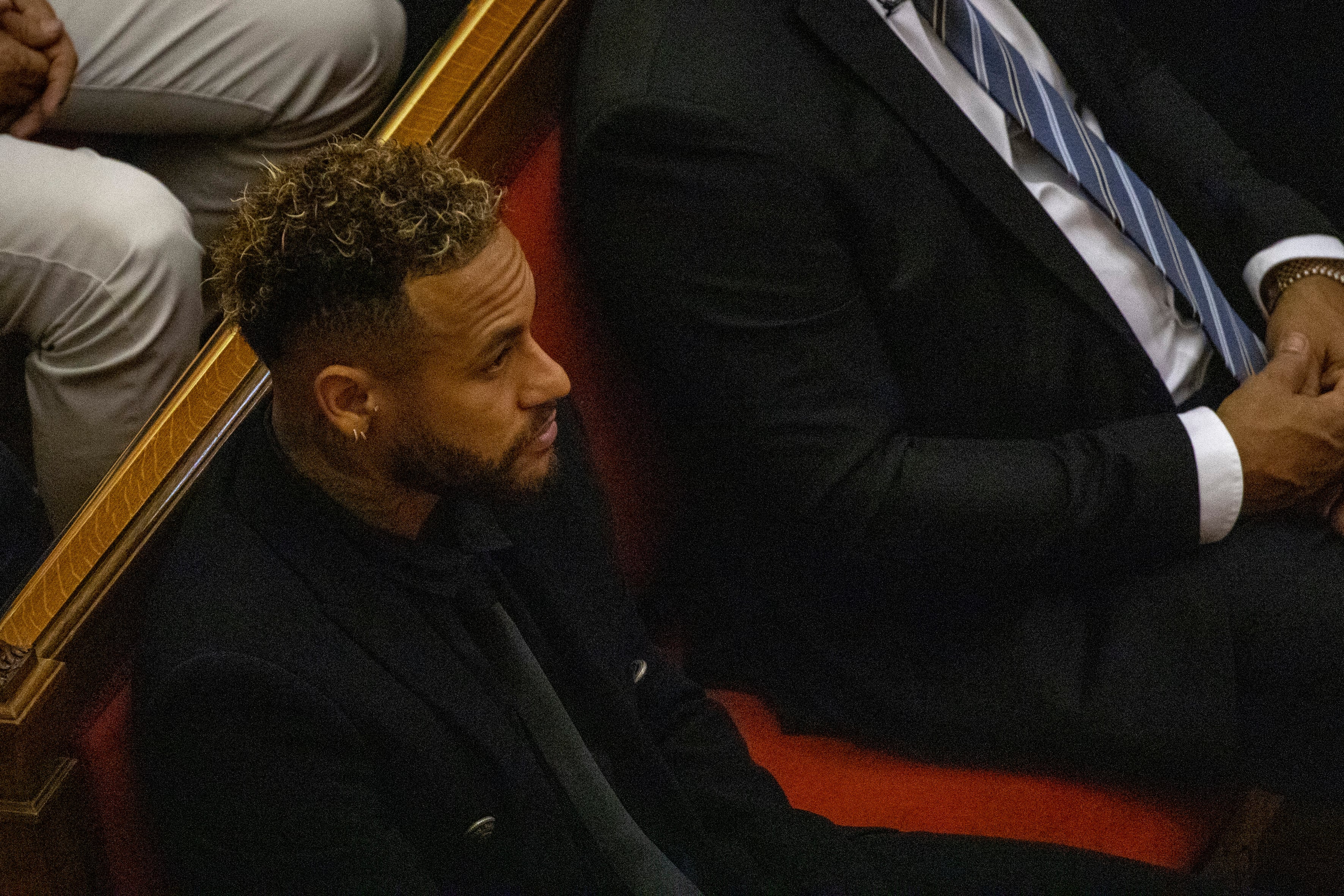 Neymar Jr., durante el juicio