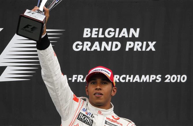 El británico de McLaren ha ganado el GP de Bélgica 2010 y vuelve a ser líder del Mundial