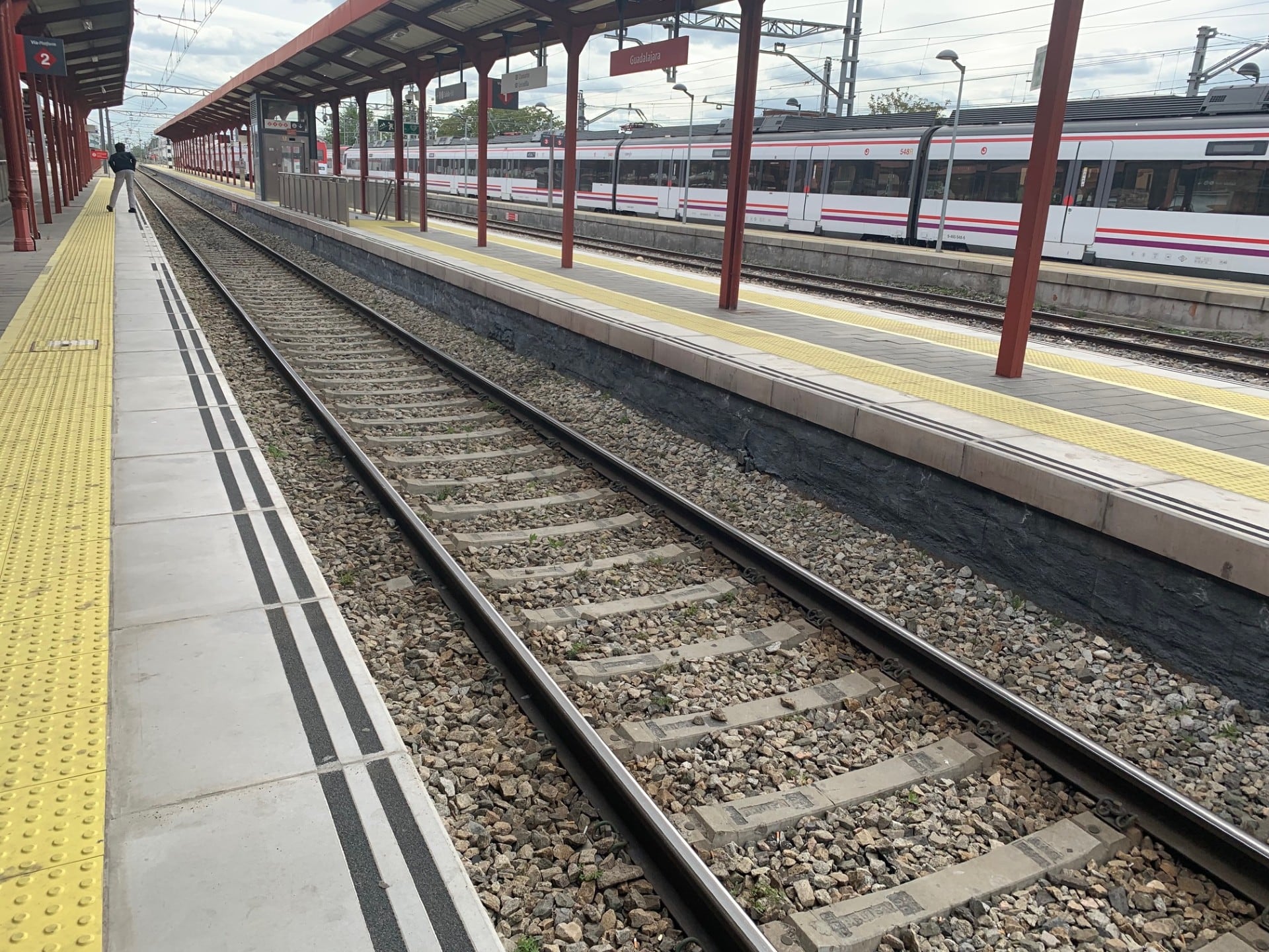 Vías de la estación de Guadalajara