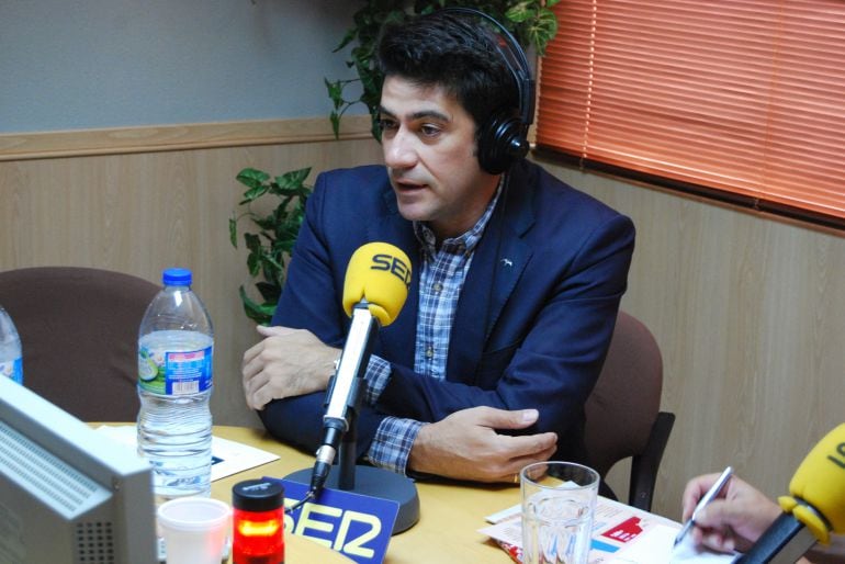 David Pérez en los estudios de Ser Madrid Oeste(foto de archivo)