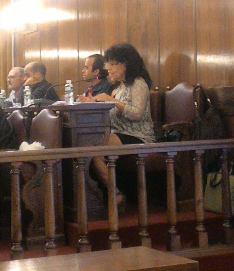 La Portavoz del Grupo de Diputados de Izquierda Unida, Laura Rivera.