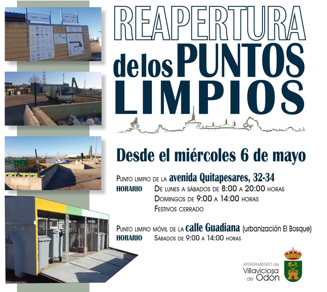 Reabren los puntos limpios de Villaviciosa de Odón