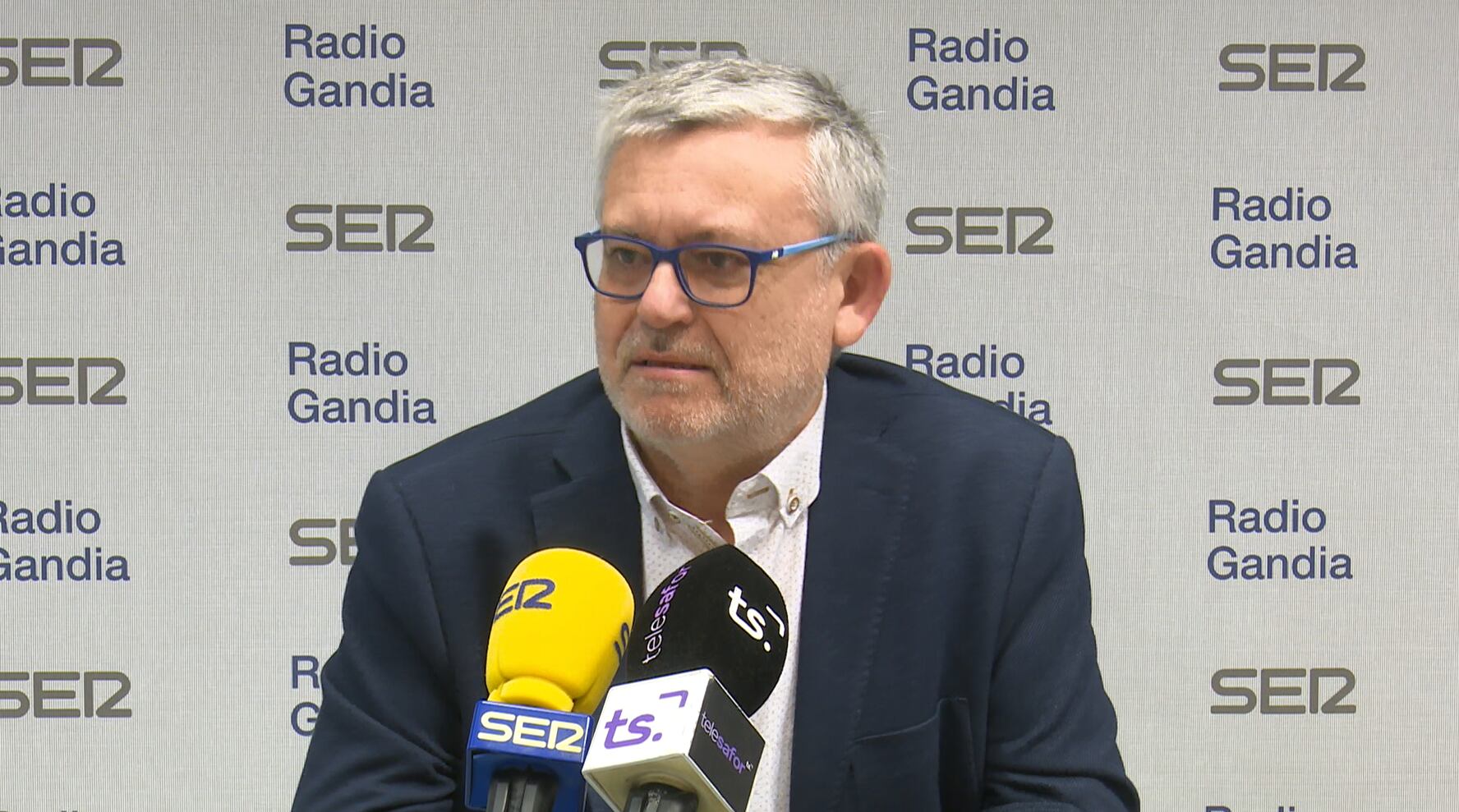 Josep Alandete, en un momento de la entrevista concedida al grupo Radio Gandia.