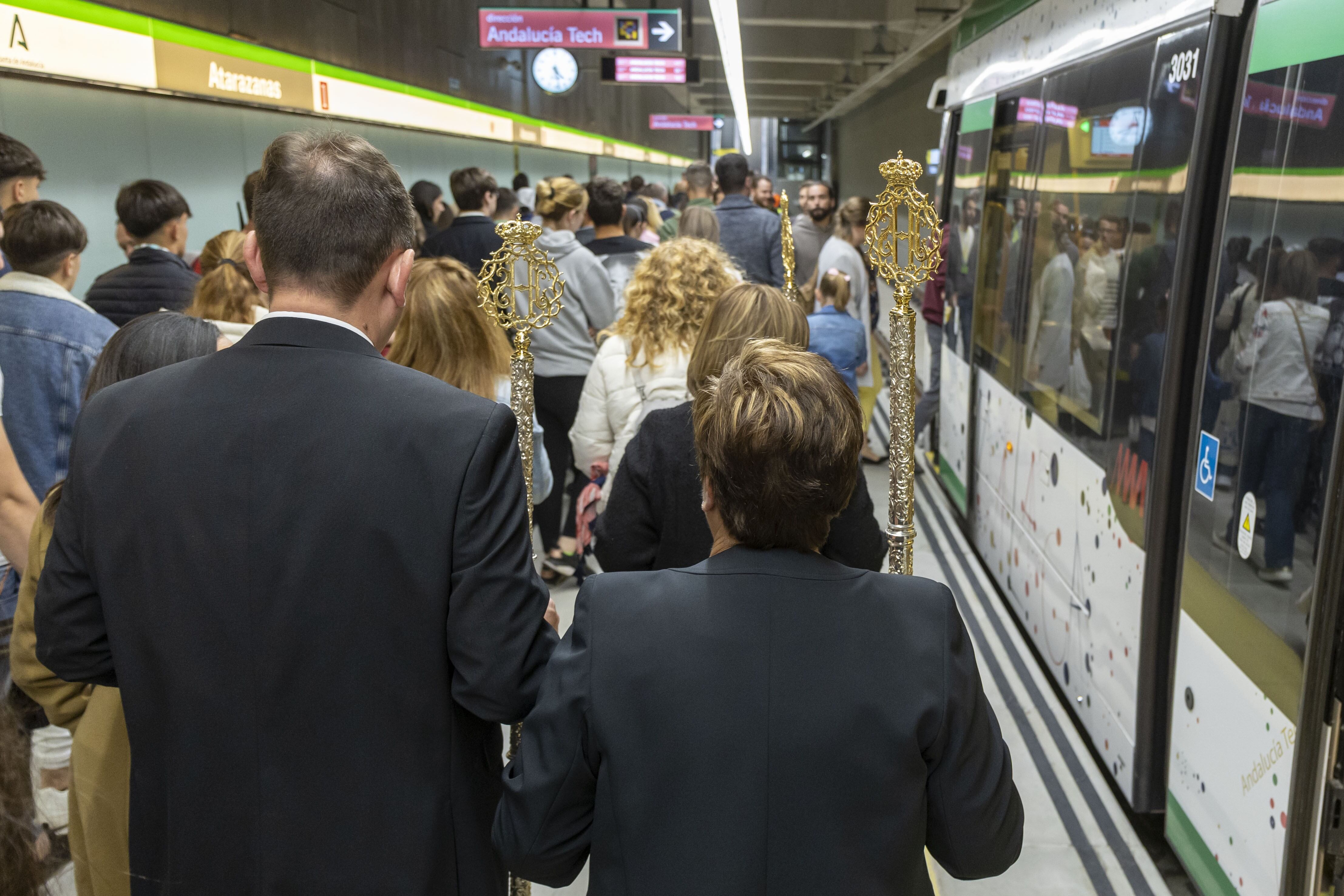 Una de las estaciones del metro de Málaga