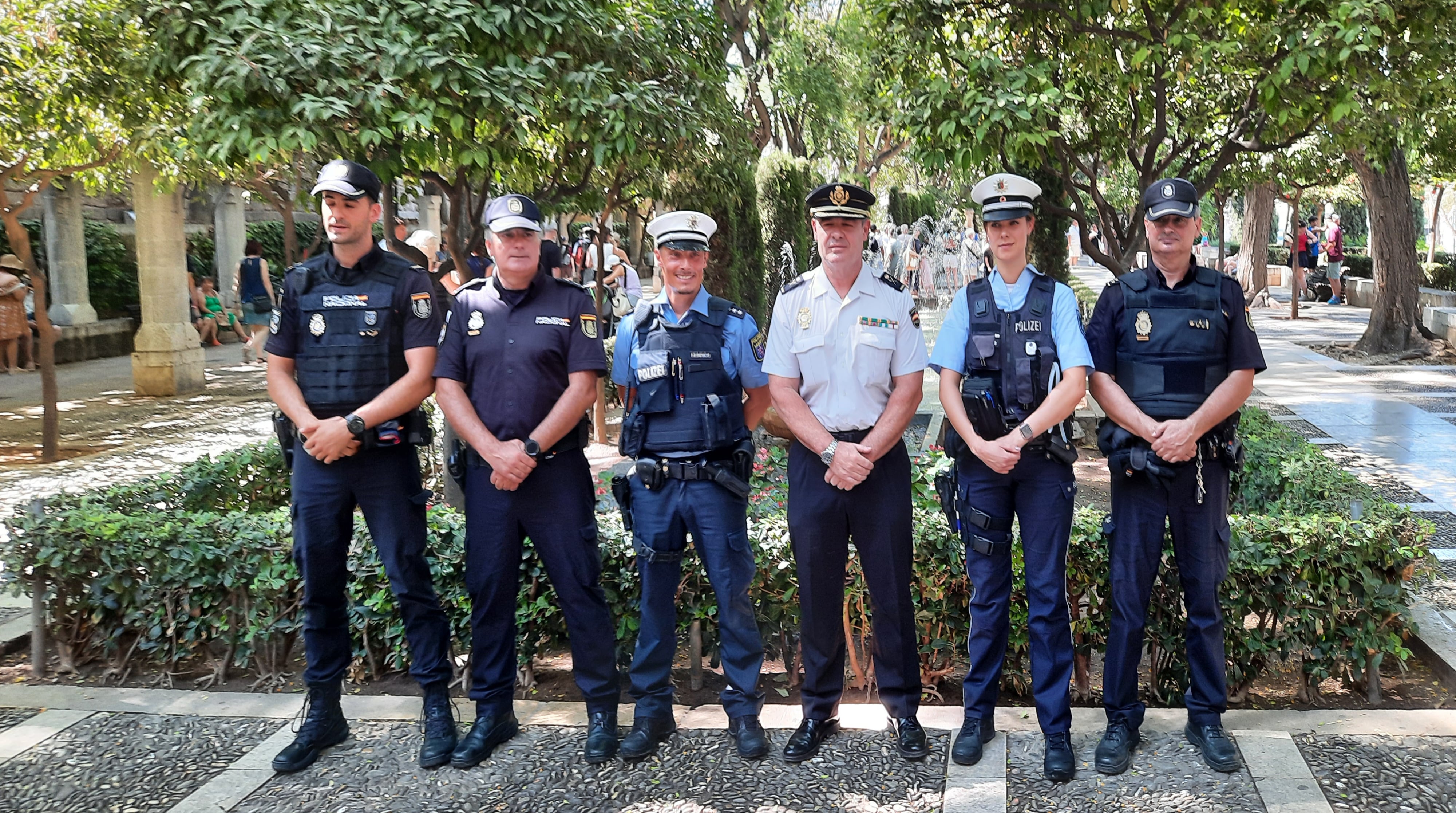 Presentación refuerzos policías alemanes para las zonas turísticas de Palma