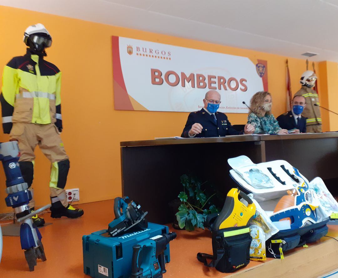 Presentación de la memoria de los bomberos de Burgos 2020