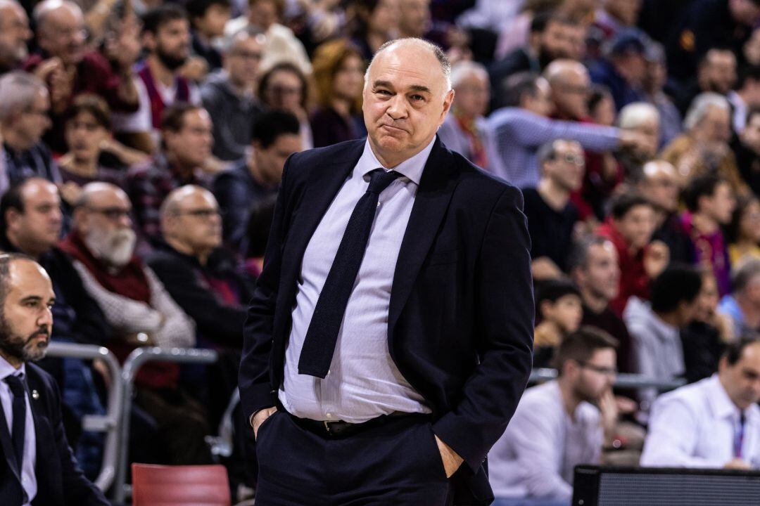 Laso, durante el partido contra el Barcelona