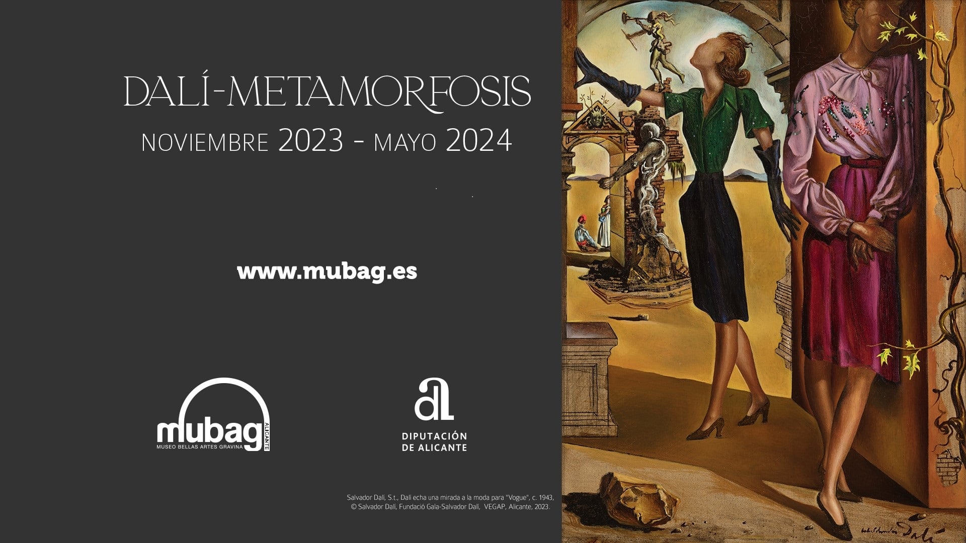 Dalí-Metamorfosis, en el MUBAG de Alicante