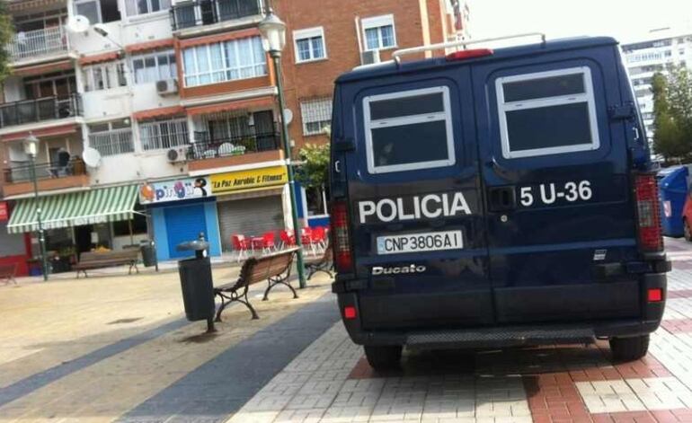 La policía en la operación del pasado viernes