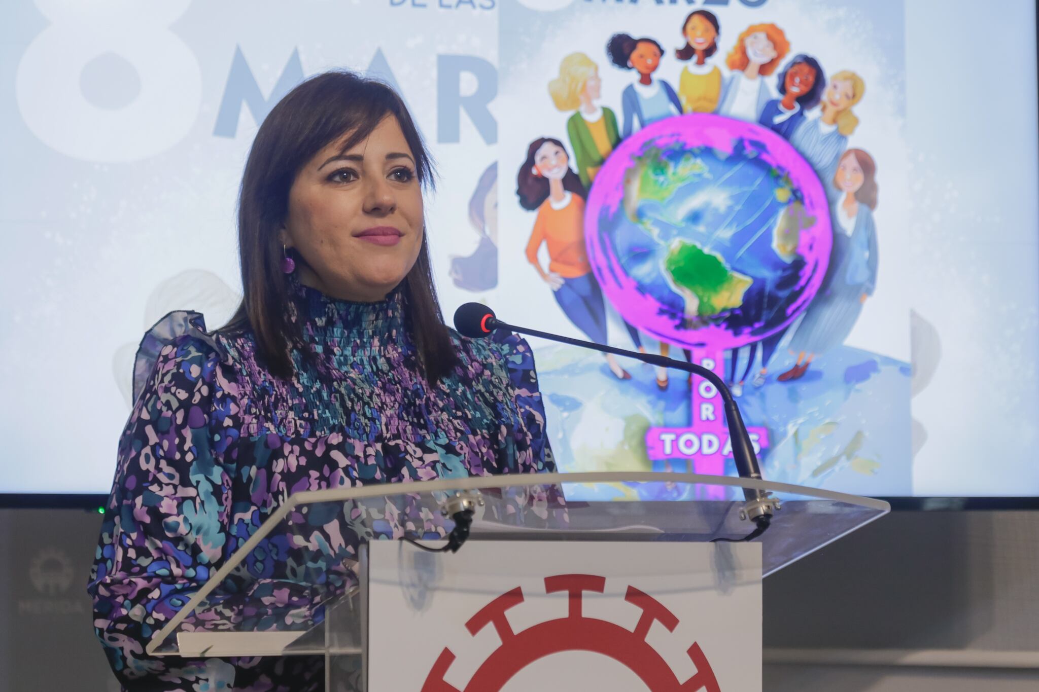 Ana Aragoneses presenta las acciones del 8M