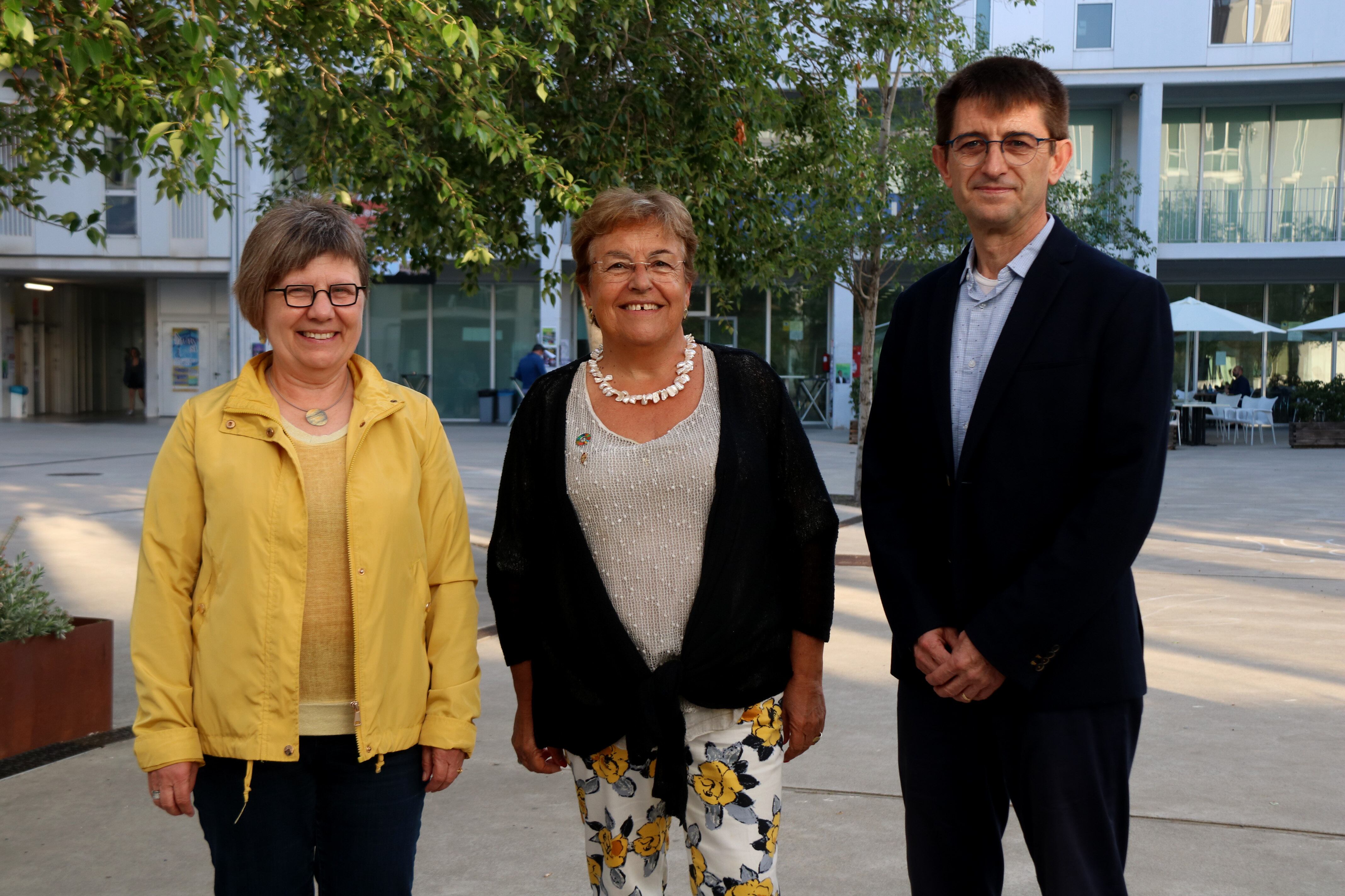 Mercè Gisbert, Maria José Figueras i Josep Pallarès. Candidats a rectora/or de la URV