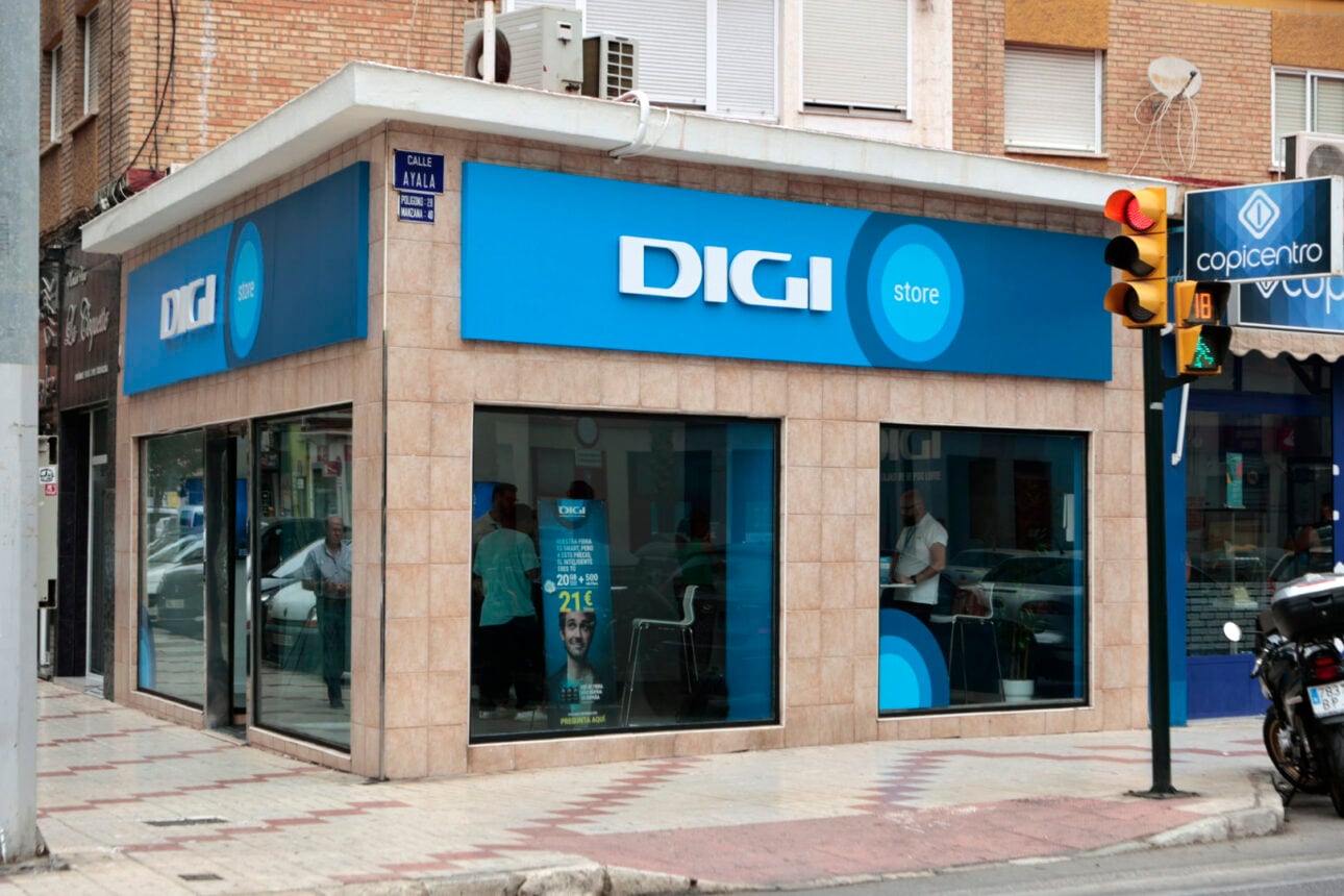 Una de las tiendas de DIGI en Málaga capital